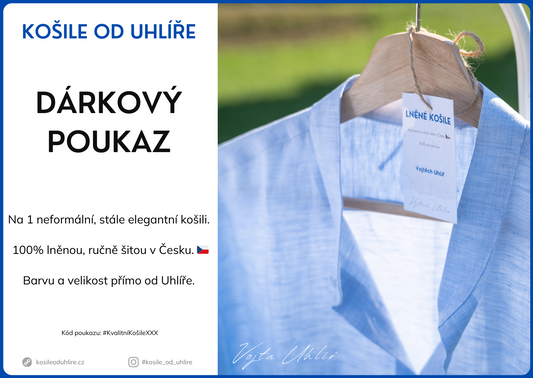 Dárkový poukaz na lněnou košili