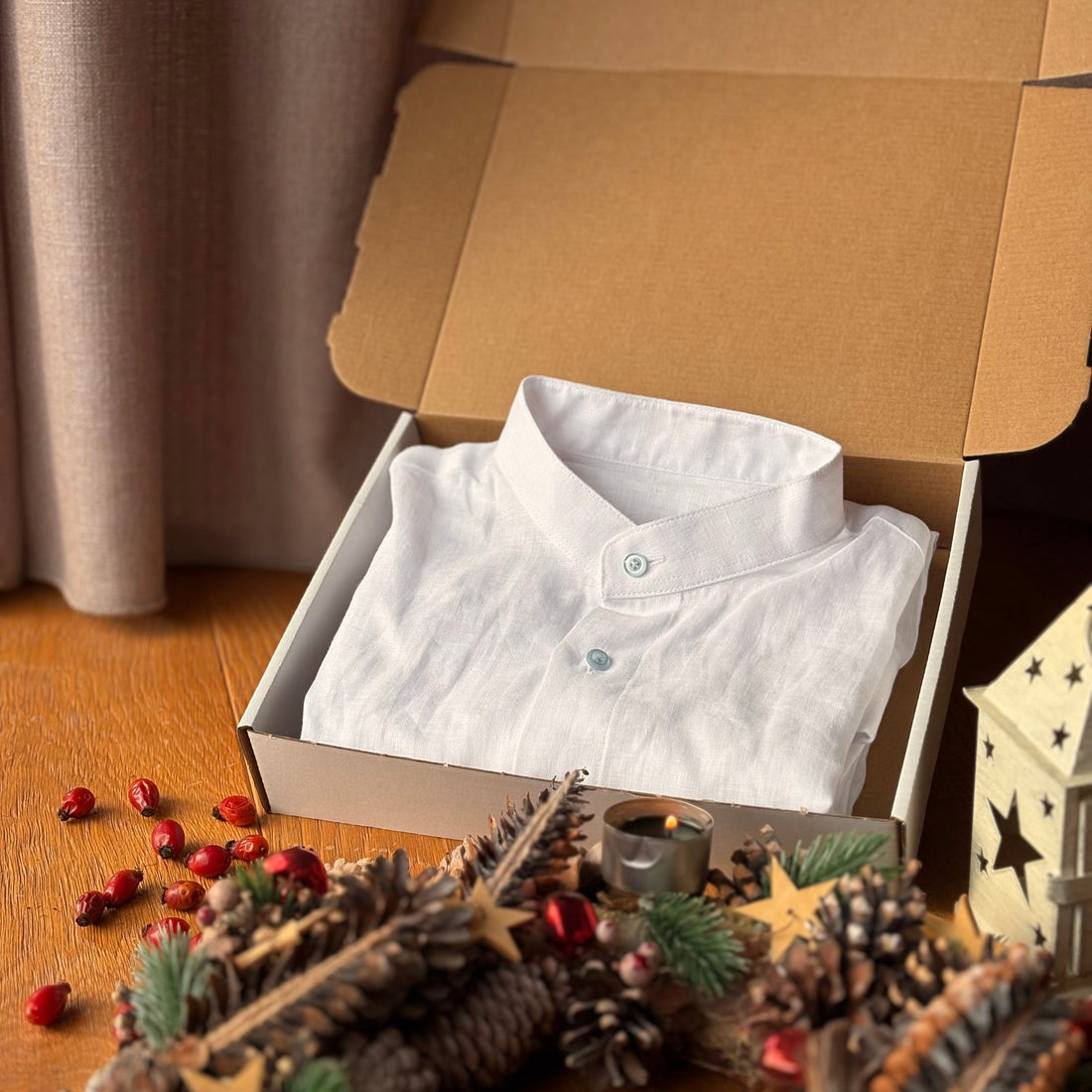 Lněné košile reklamace a výměna na Vánoce