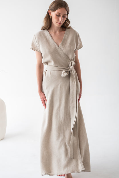 Lněné šaty dlouhé