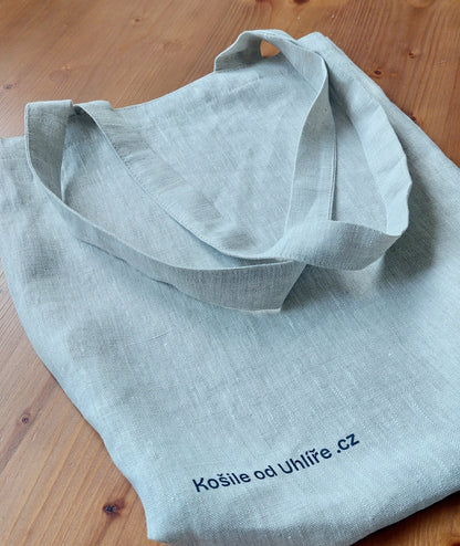 100% lněná taška z Česka, béžová
